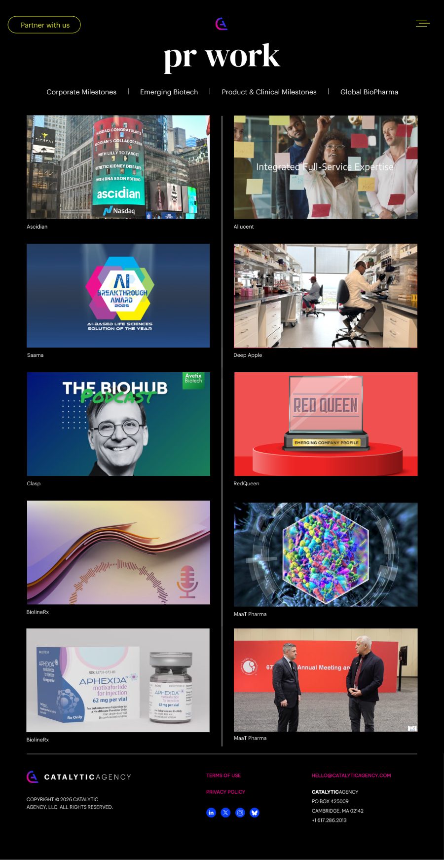 Catalytic PR Work page