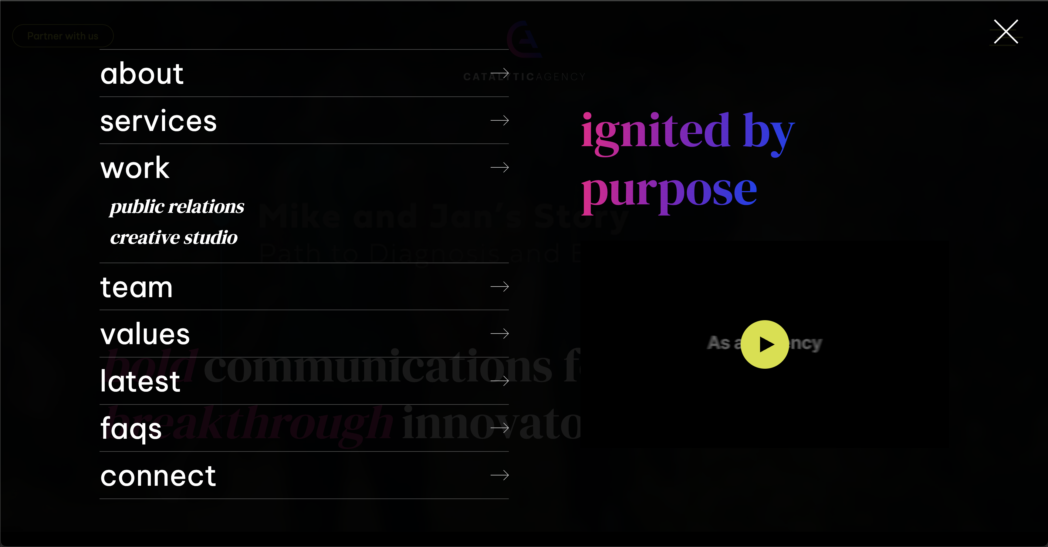 New Catalytic menu